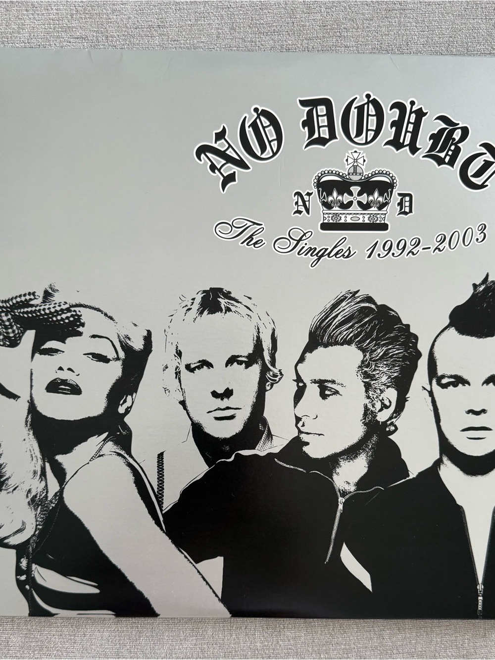No Doubt The Singles 1992-2003 Album Art Print - Black & Silver